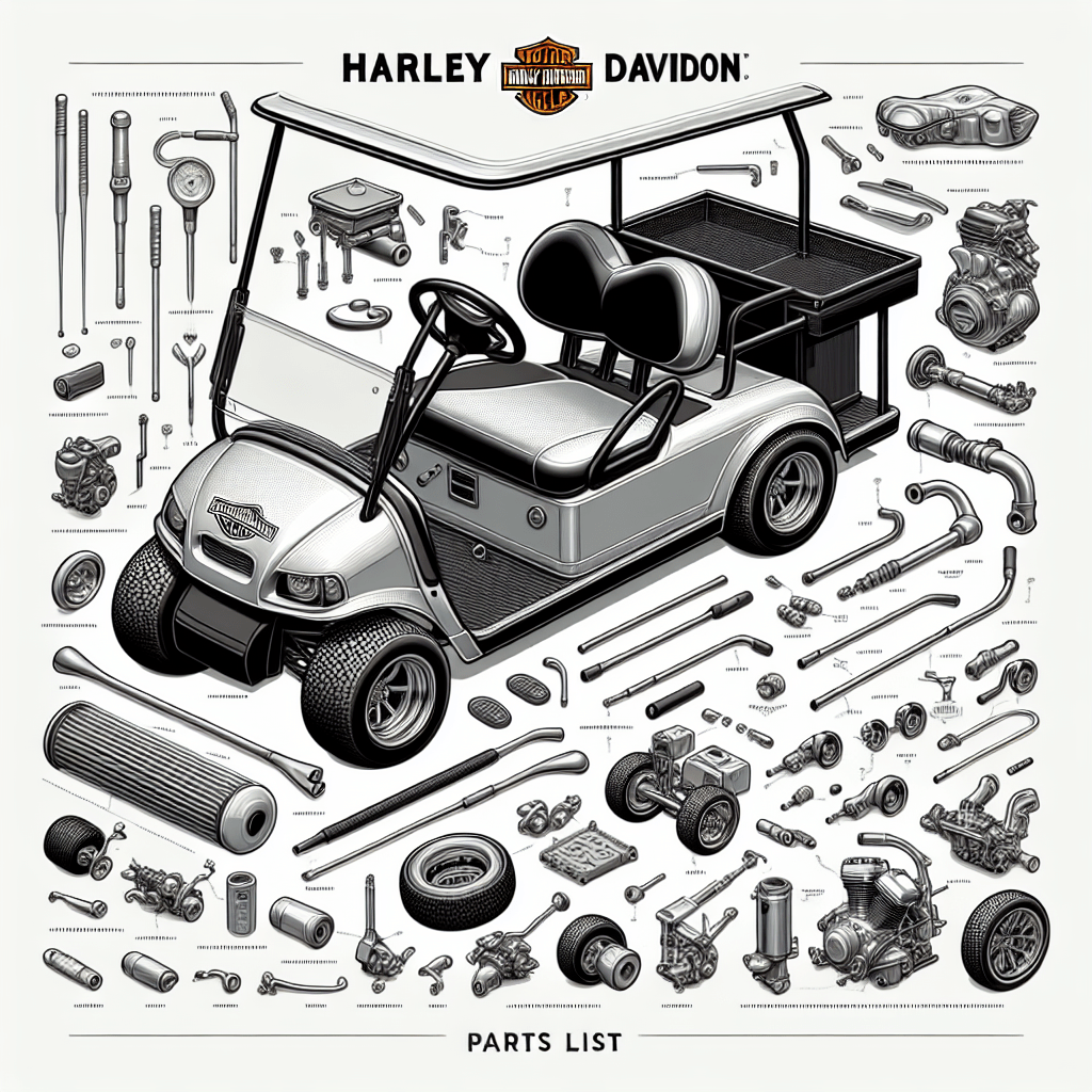 Harley Davidson Golf Cart Parts List