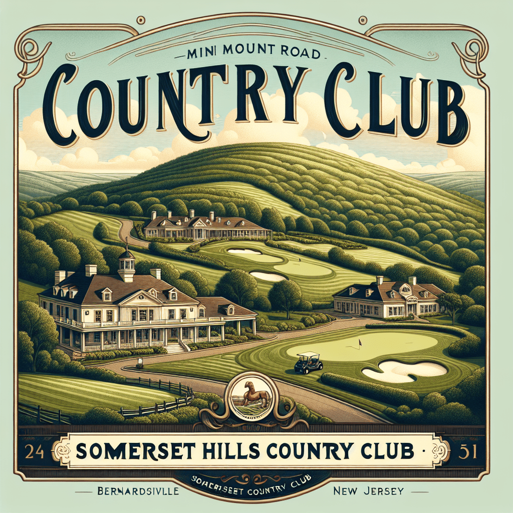 Somerset Hills Country Club Mine Mount Road Bernardsville Nj