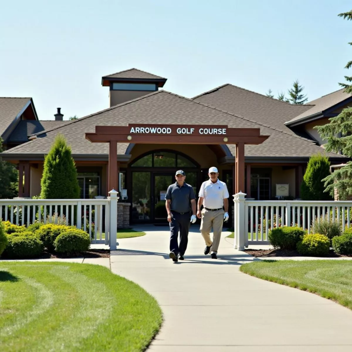 Entrance To Arrowood Golf Course Clubhouse