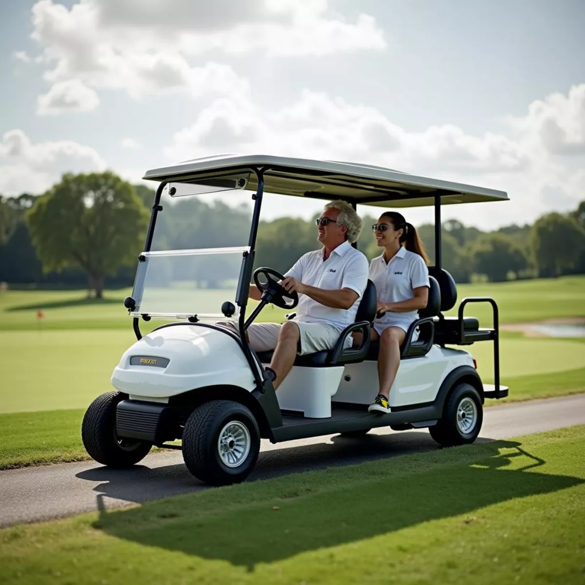 Golf Cart On Course