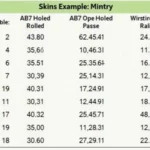 Golf Skins Game Scorecard Example