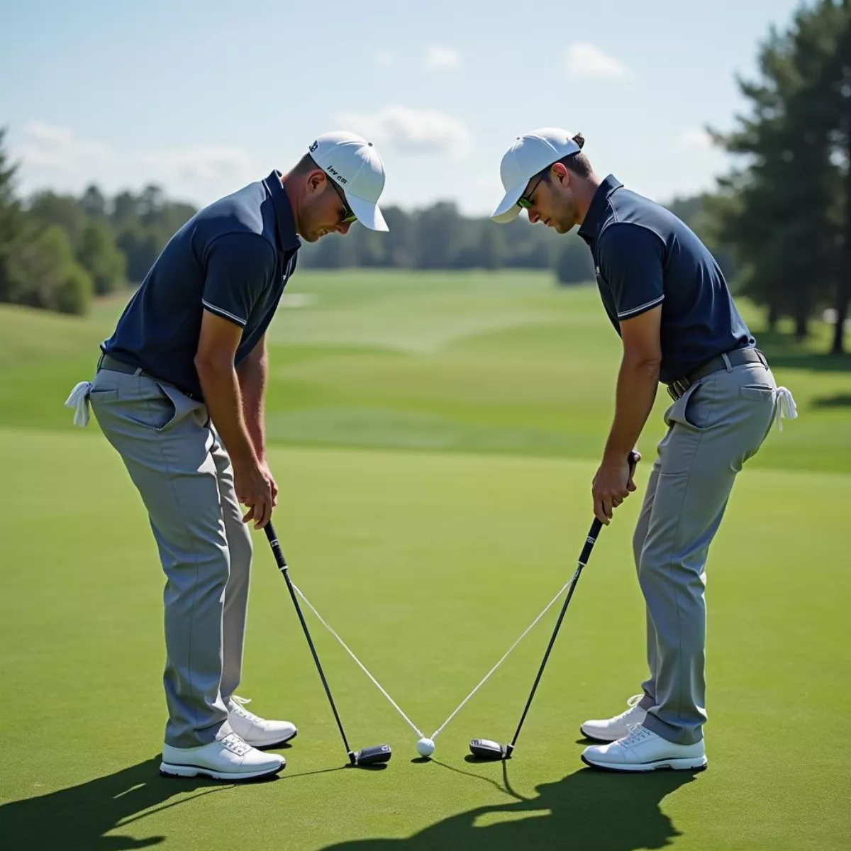 Golfer Stance And Alignment