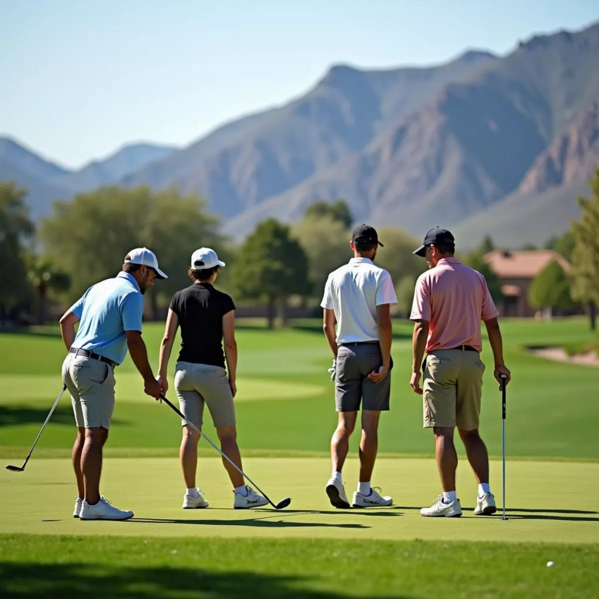 Golfers On Sun City Course