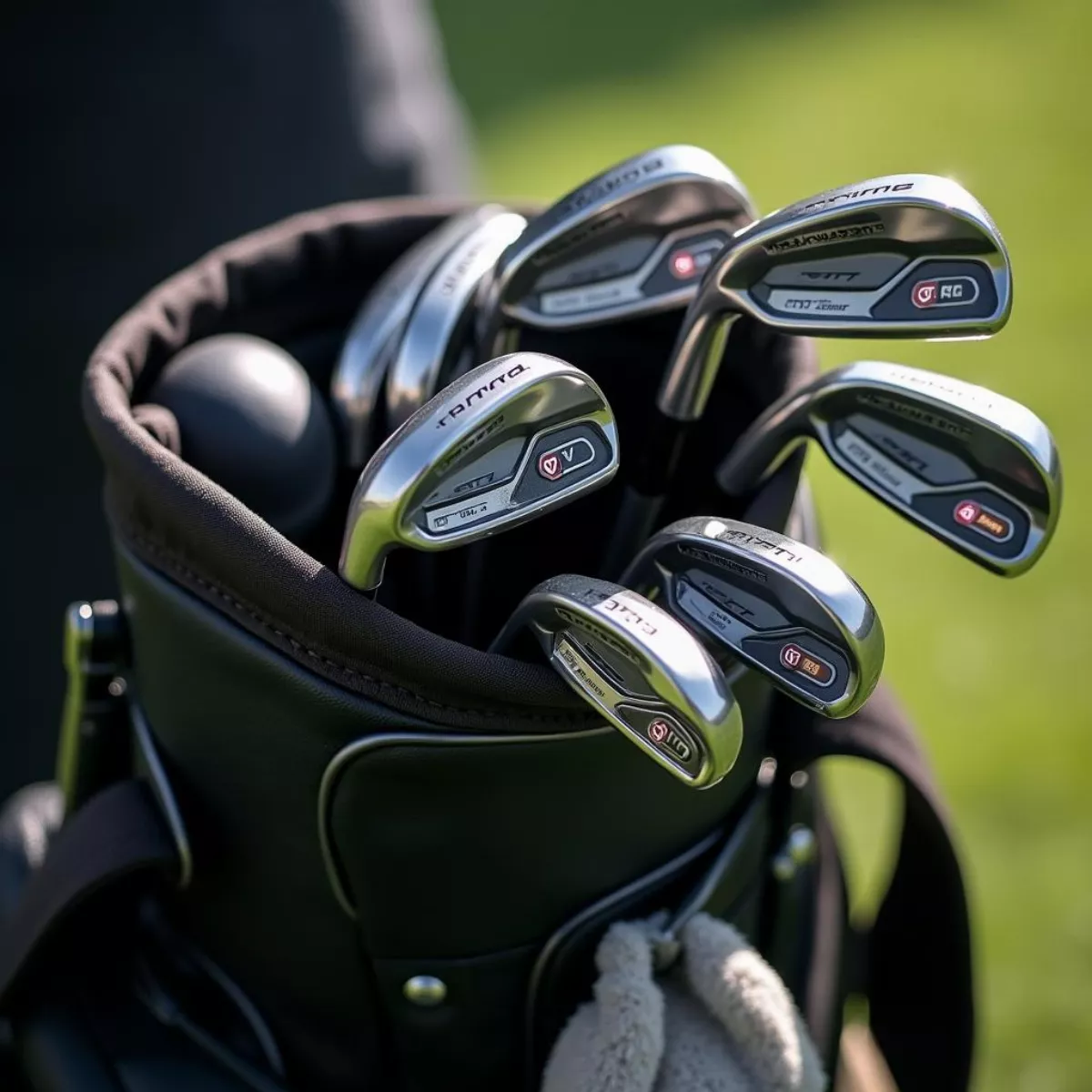 Honma Tw757P Irons In Golf Bag