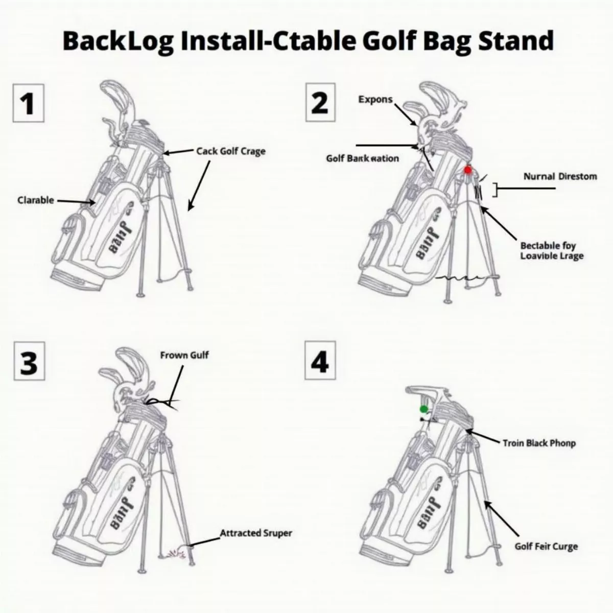 Installing Attachable Golf Bag Stand