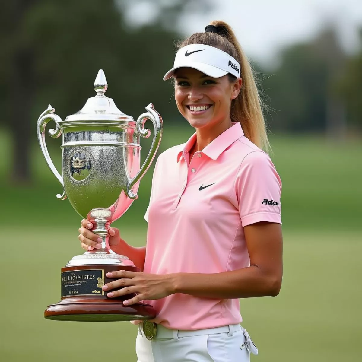 Lexi Thompson Celebrating A Victory