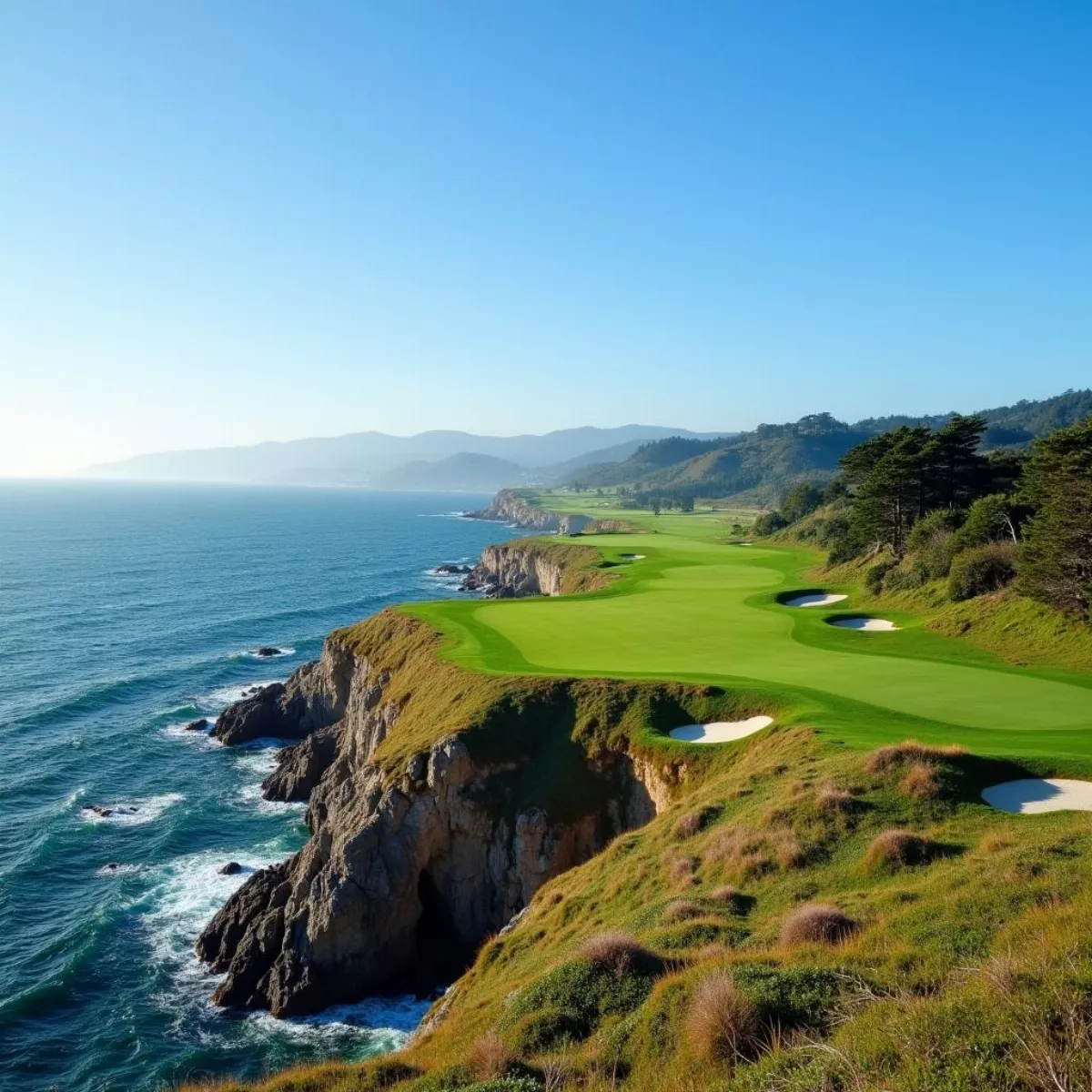 Monterey Golf Course With Ocean View