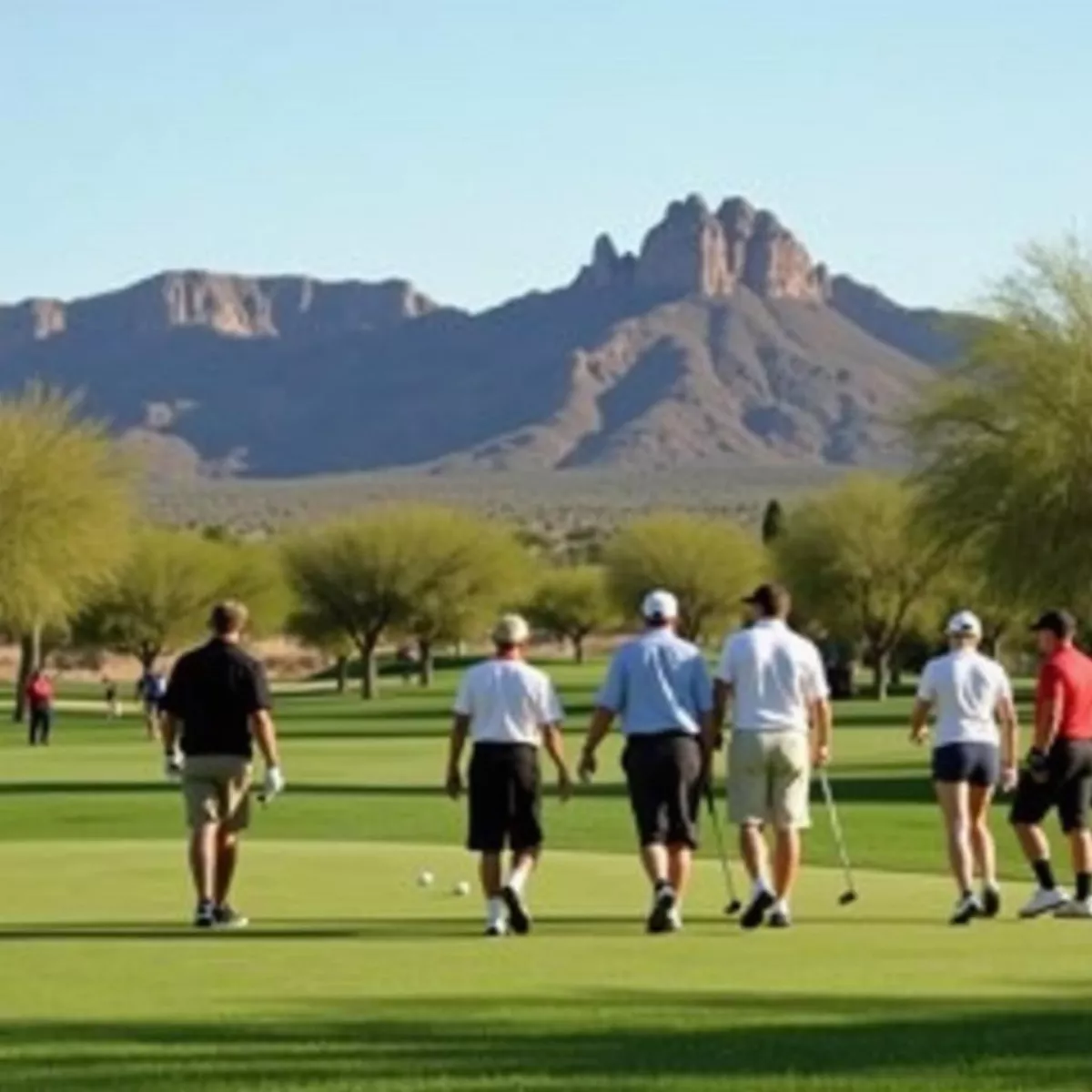 Red Mountain Ranch Golf Course Golfers On Course