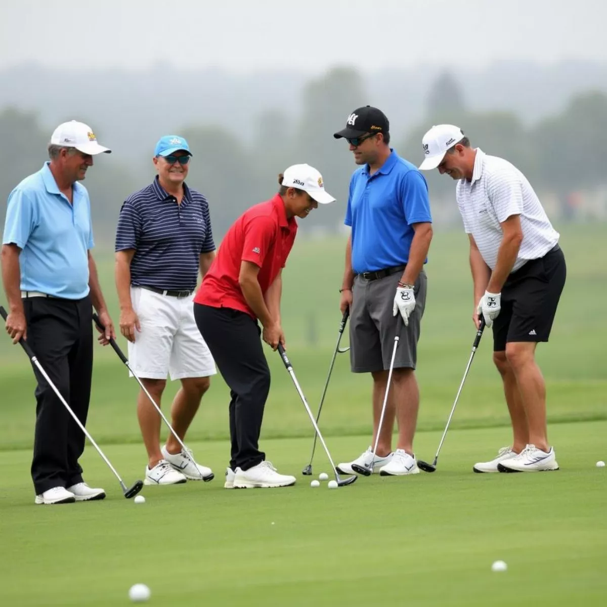 Golfers At Royal Palms Charity Tournament