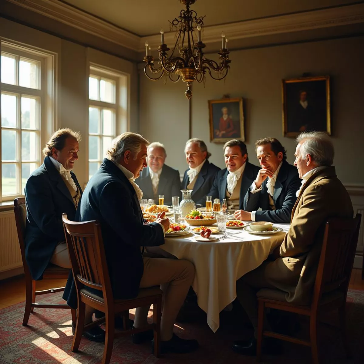 Gentlemen Golfers Socializing