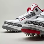 Air Jordan 3 Golf Shoes Close Up