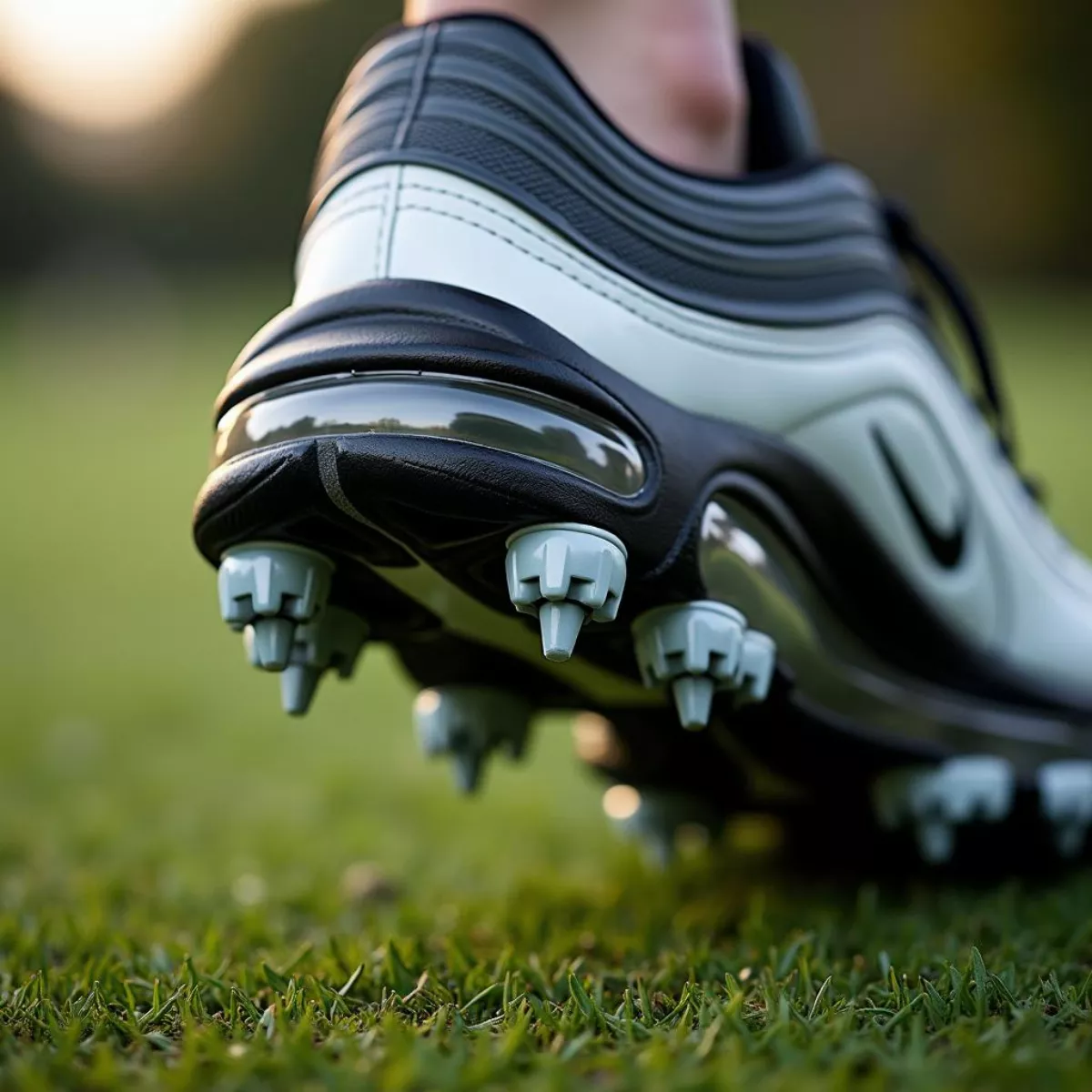 Close Up Of Air Max 97 Golf Shoes Traction