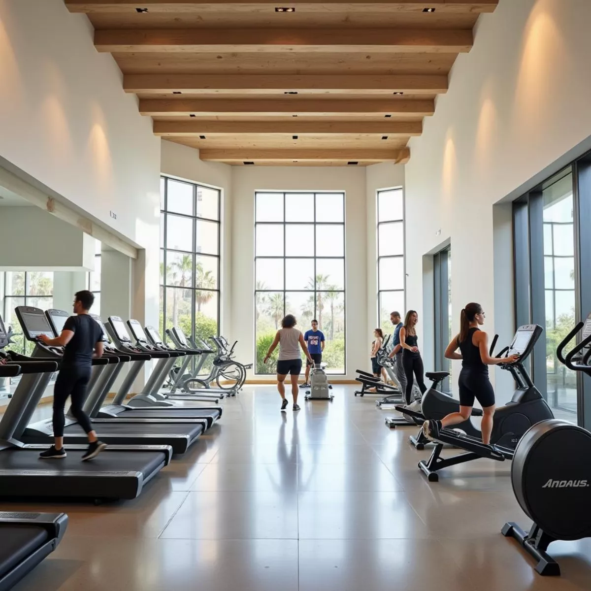 Spacious And Modern Fitness Center