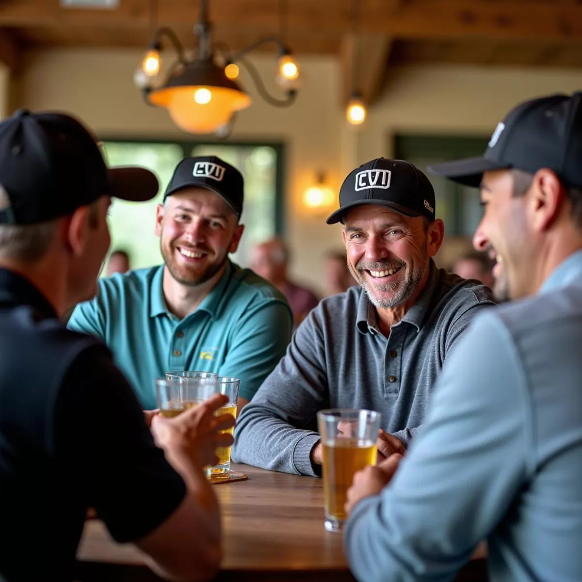 Golfers Socializing At An Apache Wells Golf Club Event 