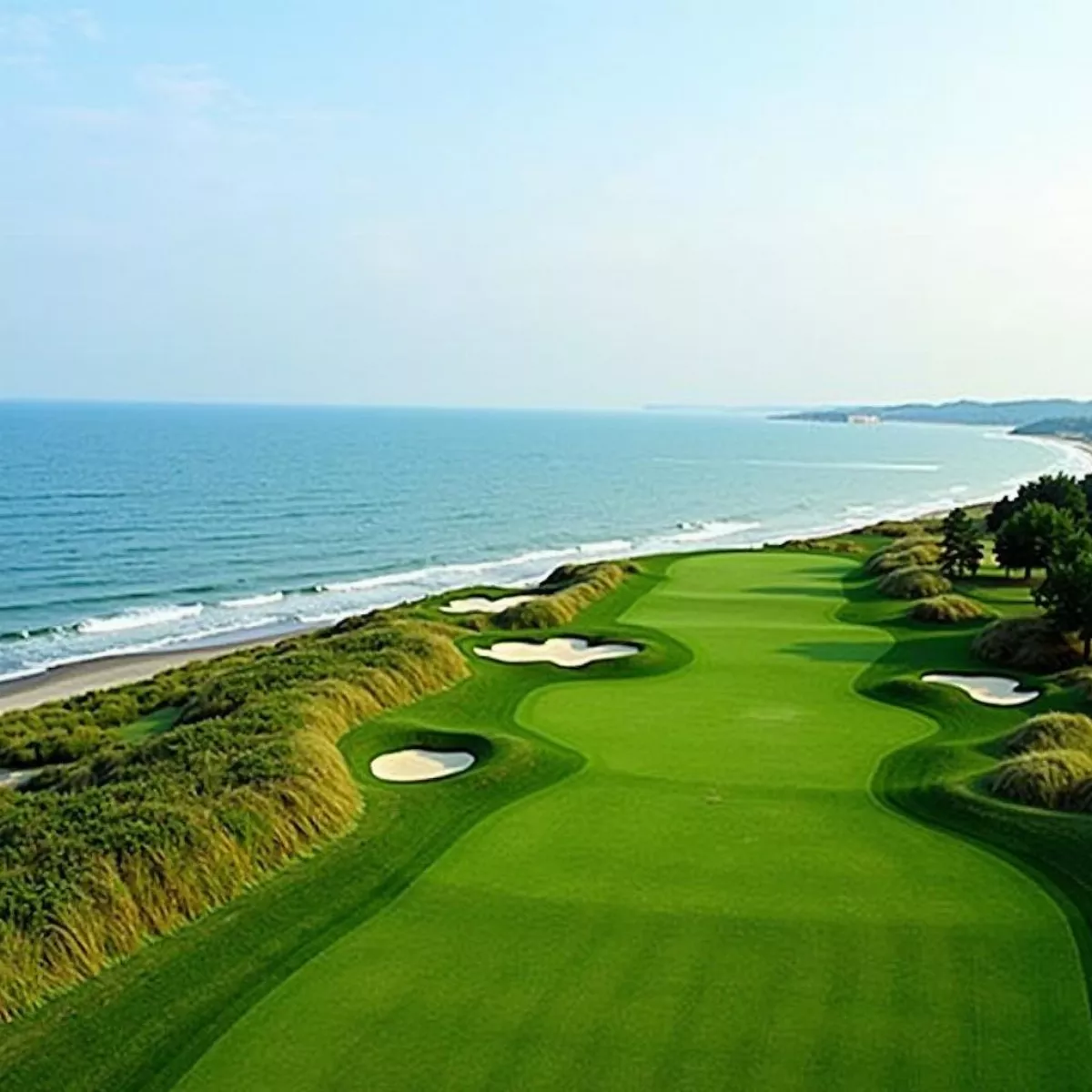 Arcadia Bluffs Golf Course With Lake Michigan View