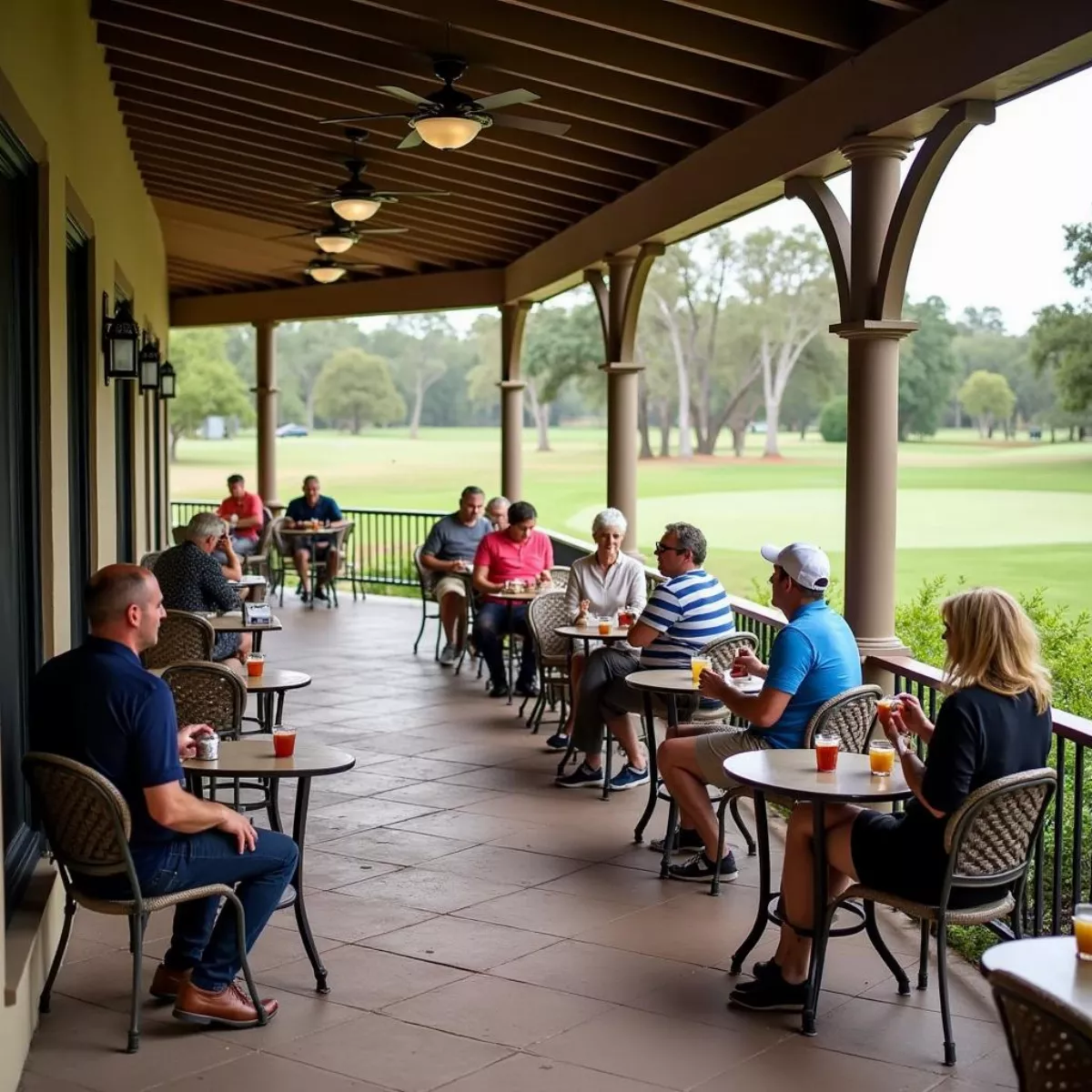 Golf Clubhouse Patio At Augusta Ranch