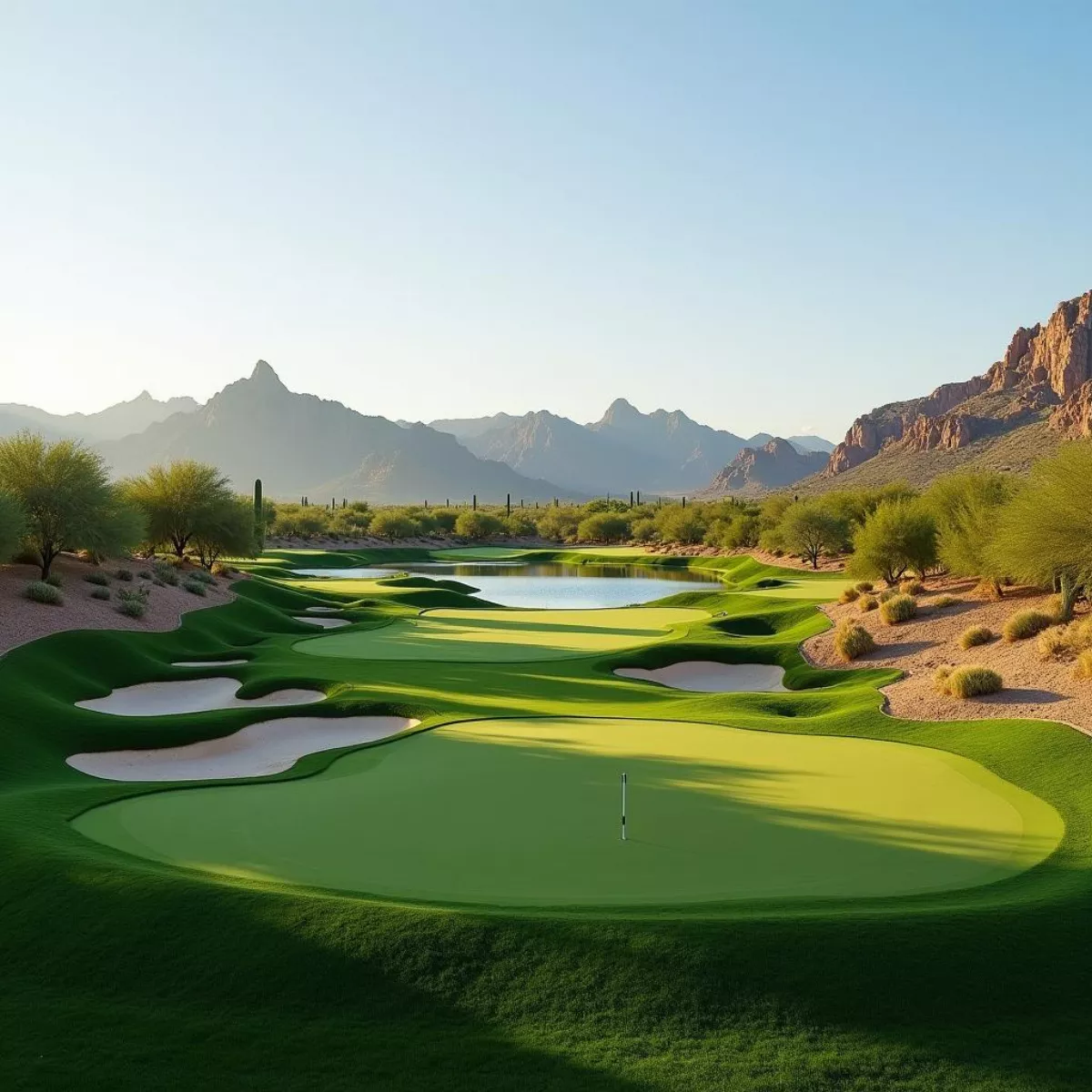 Golf Course Hole At Augusta Ranch