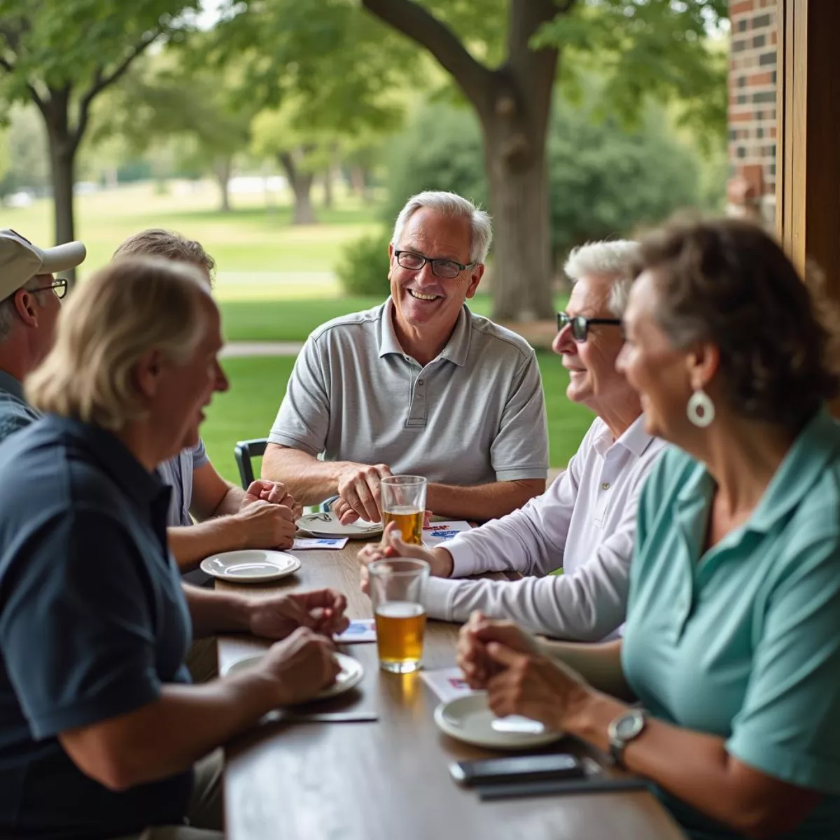 Golfers Socializing At Avondale