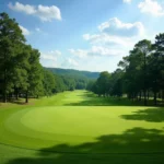 Scenic View Of A Golf Course In Batesville, Arkansas