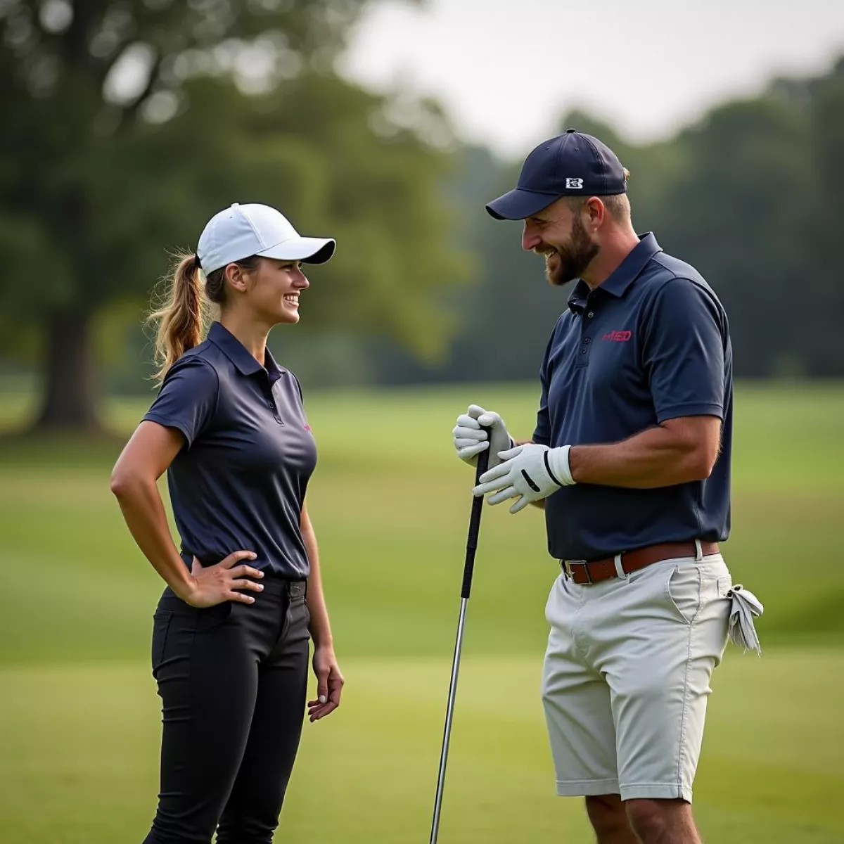 Beginner Golfer At Red Bridge