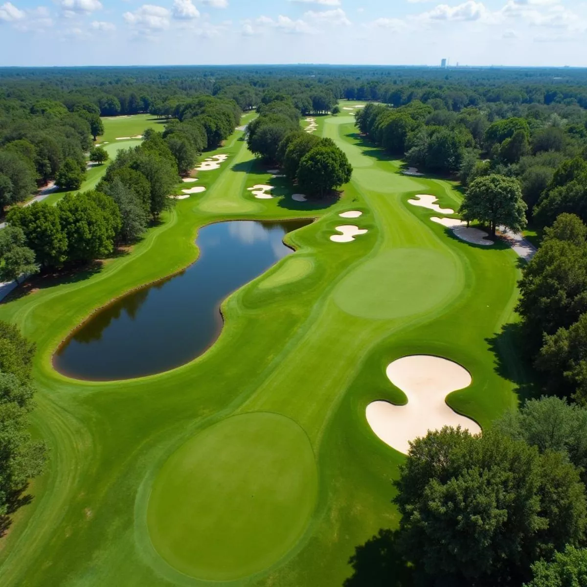 Ben Geren Regional Park Golf Course Aerial View