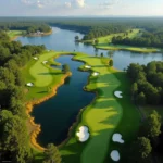 Big Spring Lake Golf Course Aerial View