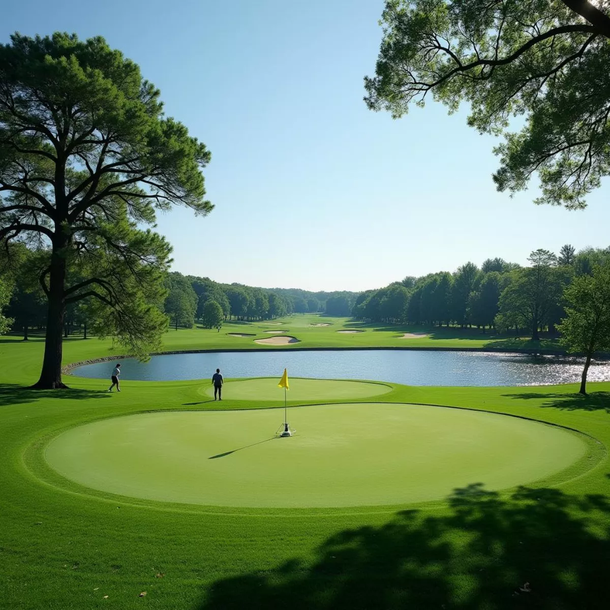 Scenic View Of Big Spring Lake Golf Course