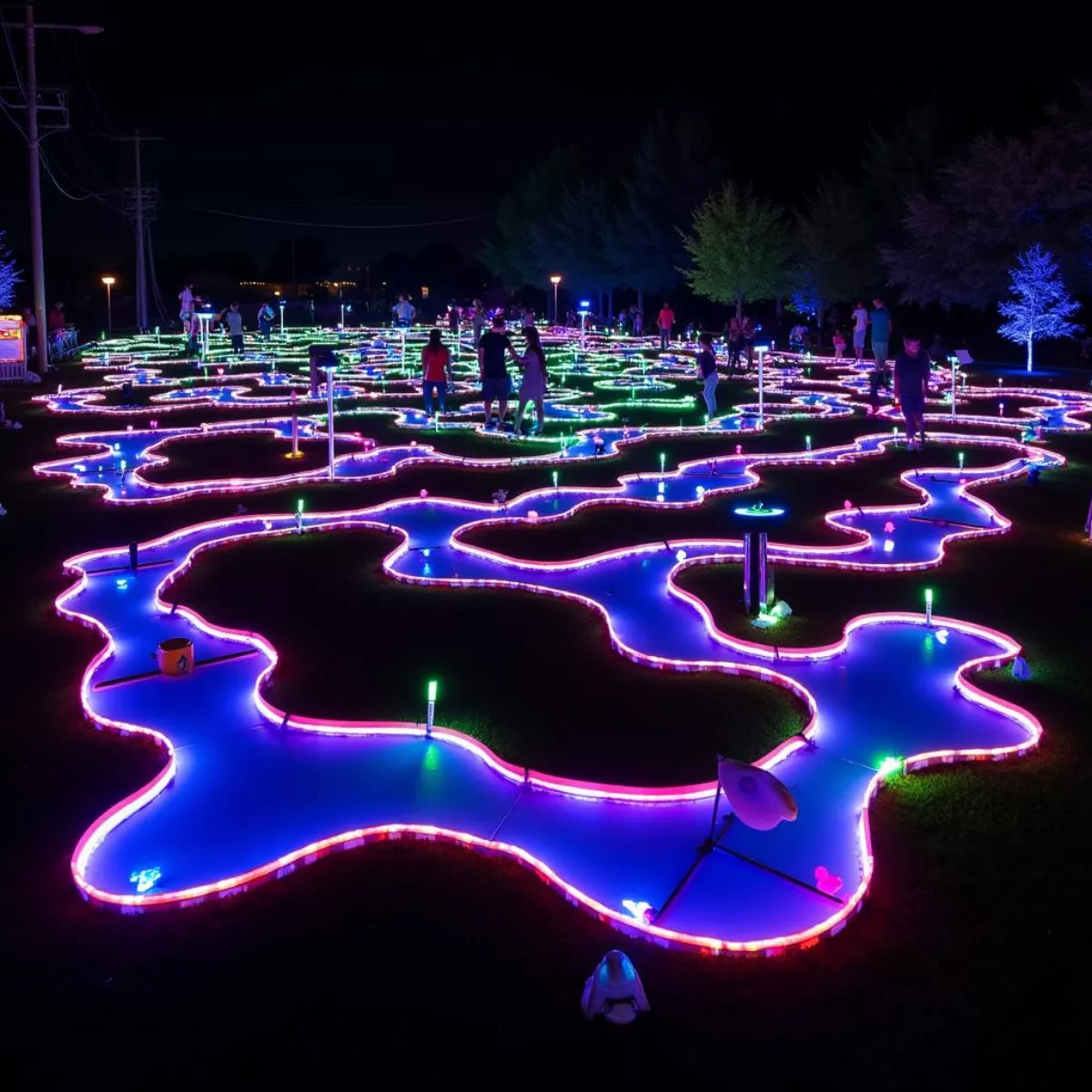 Birmingham Putt-Putt'S Glow-In-The-Dark Course