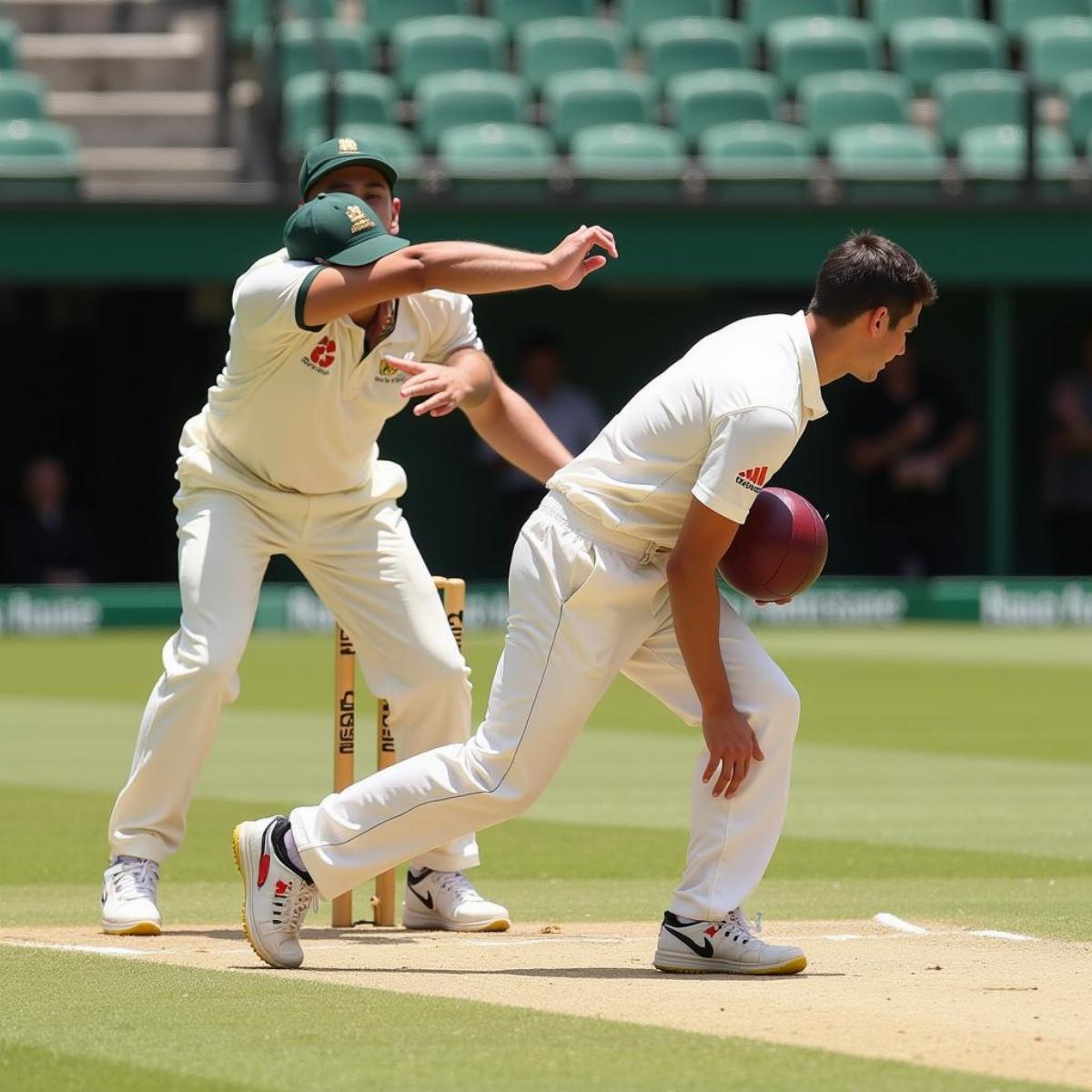 Bowler timing their approach