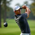 Brooks Koepka using TaylorMade Stealth 2 driver and fairway wood