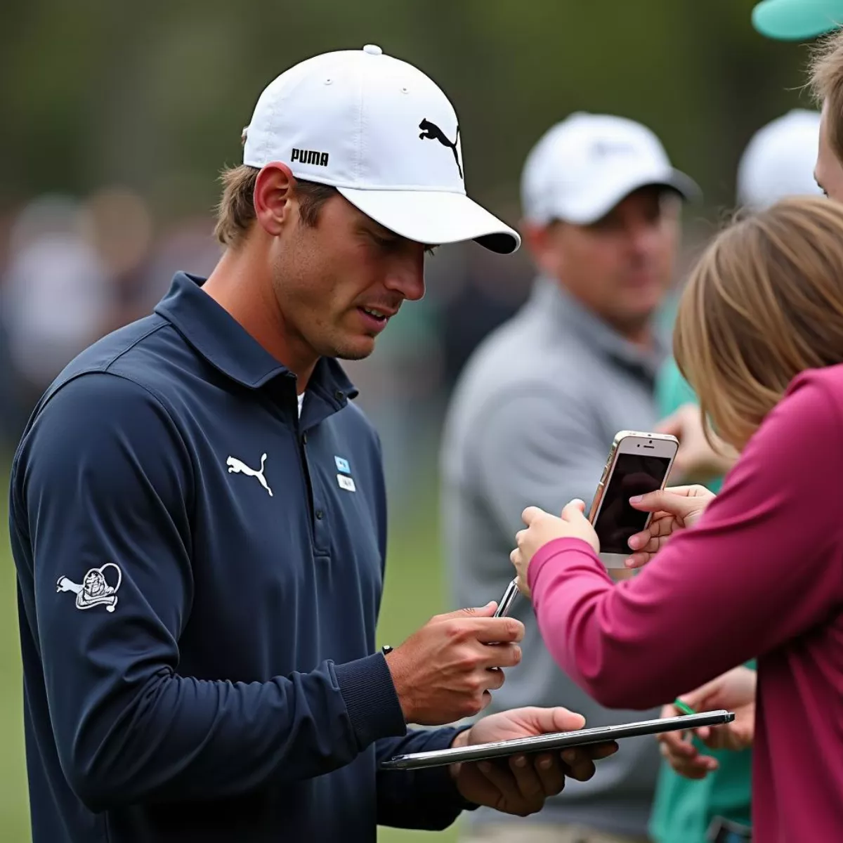 Bryson Dechambeau Interacting With Fans