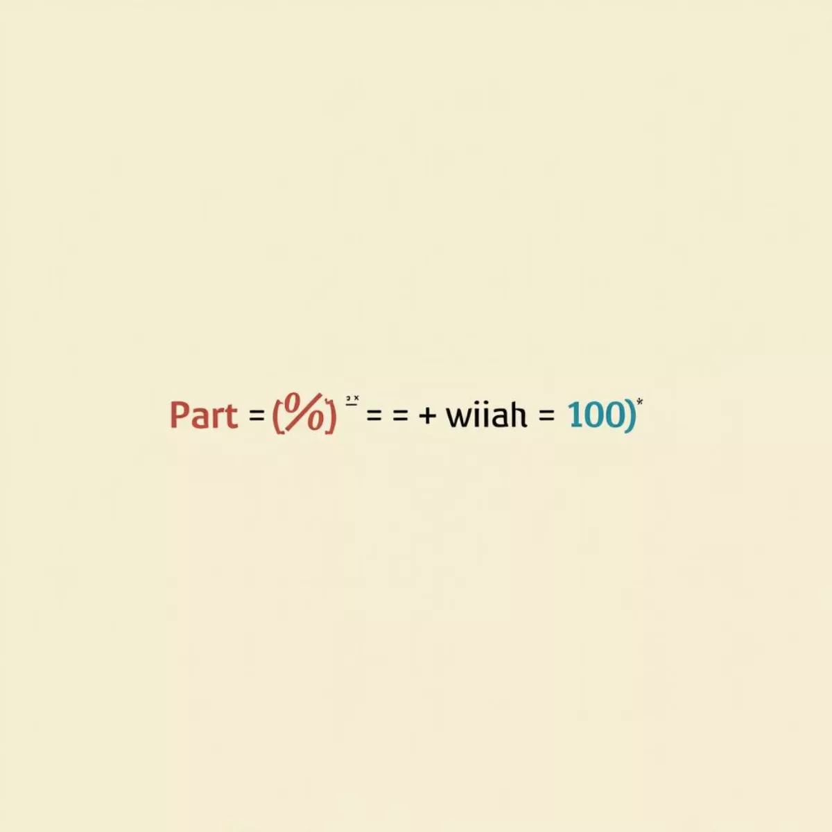 Percentage Calculation Formula