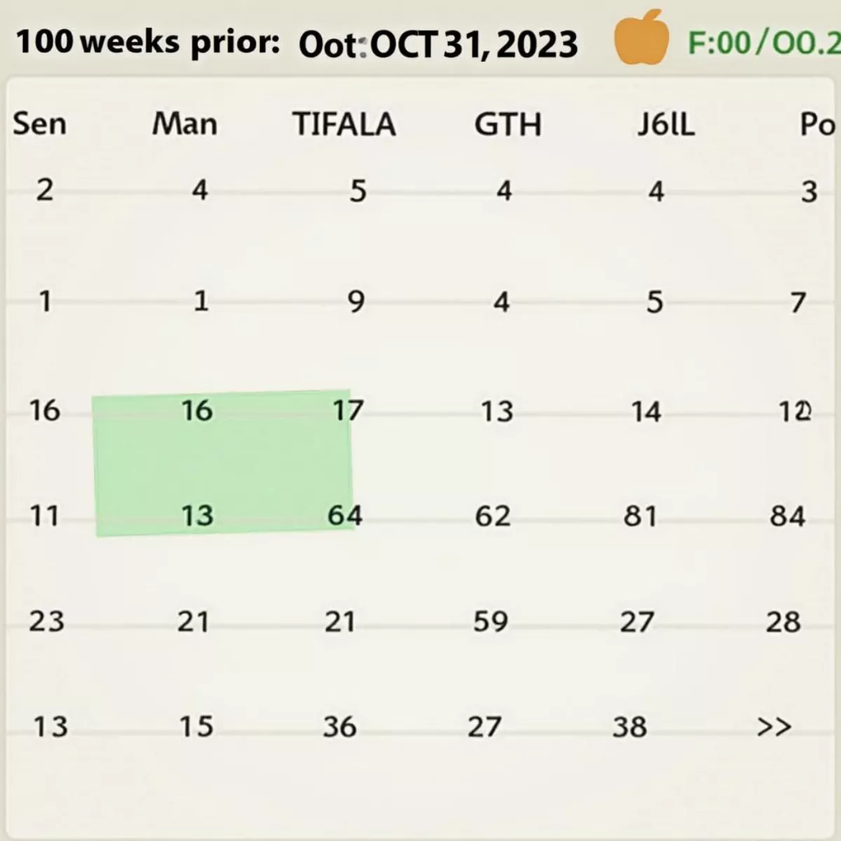 Calendar Calculation