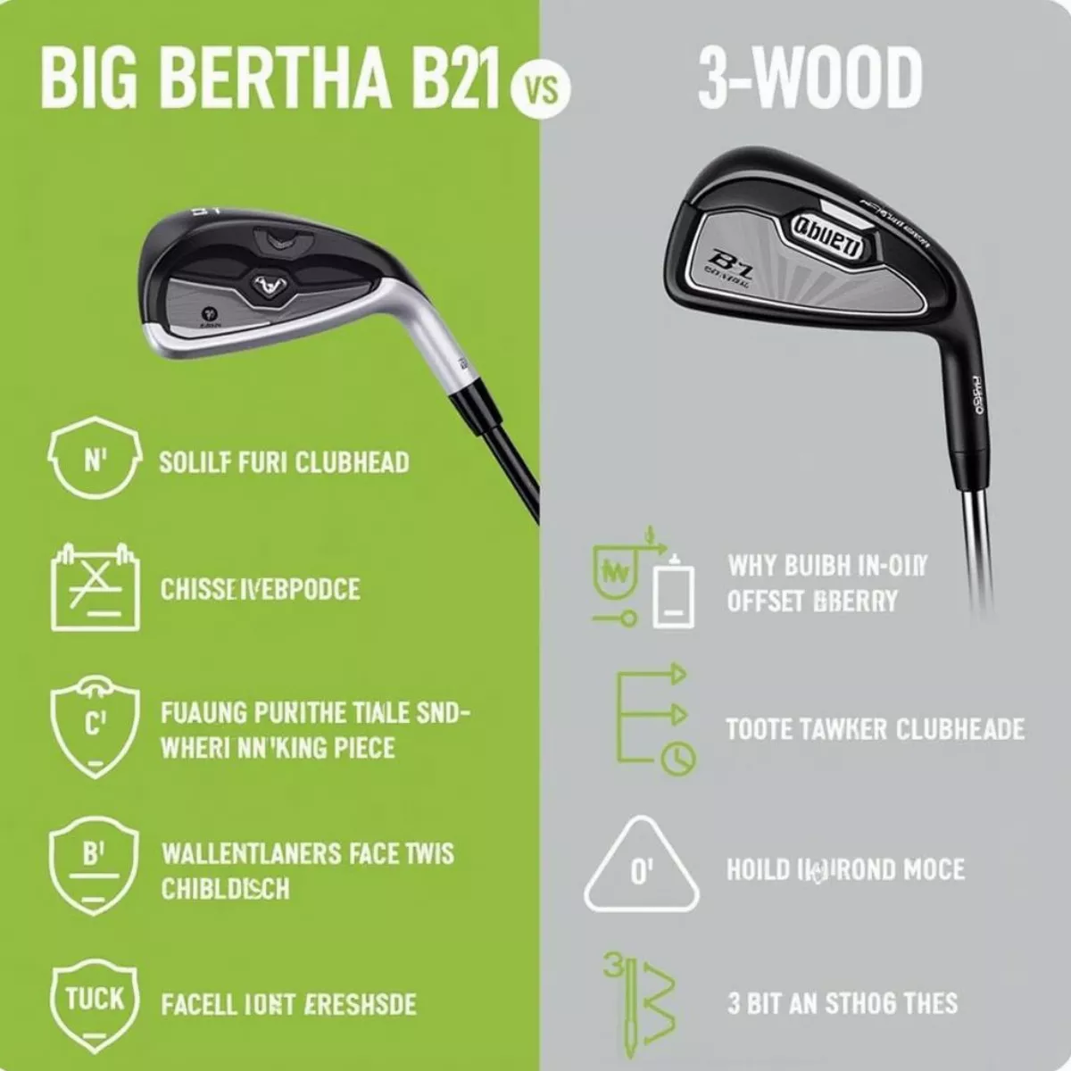 Callaway Big Bertha B21 3-Wood Comparison