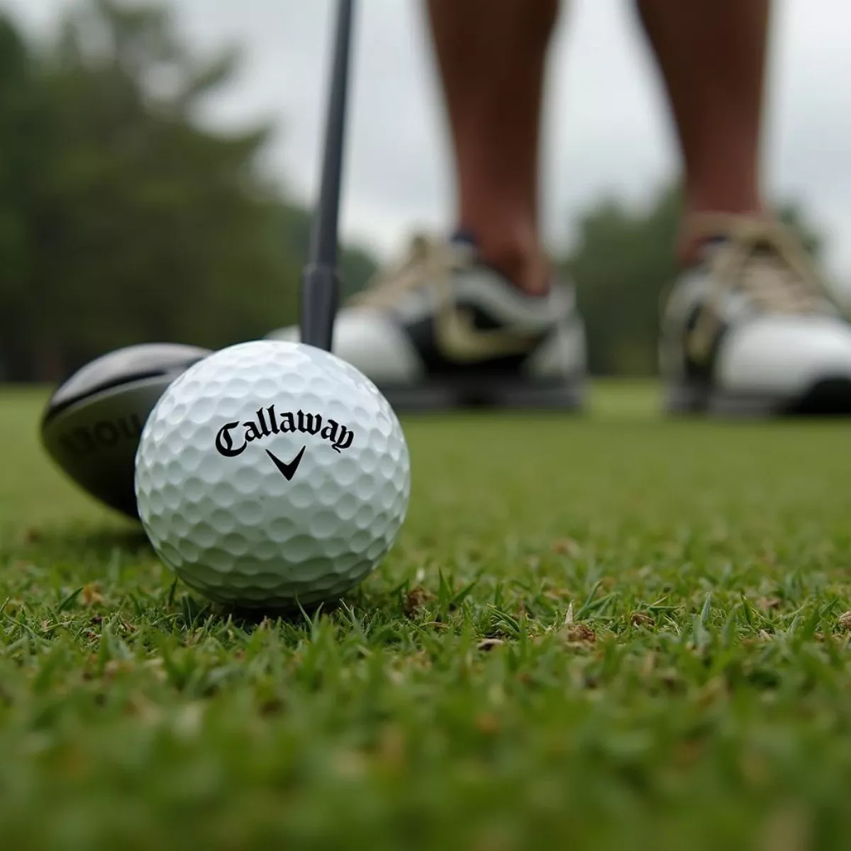 Golfer Using Callaway Limited Edition Golf Ball