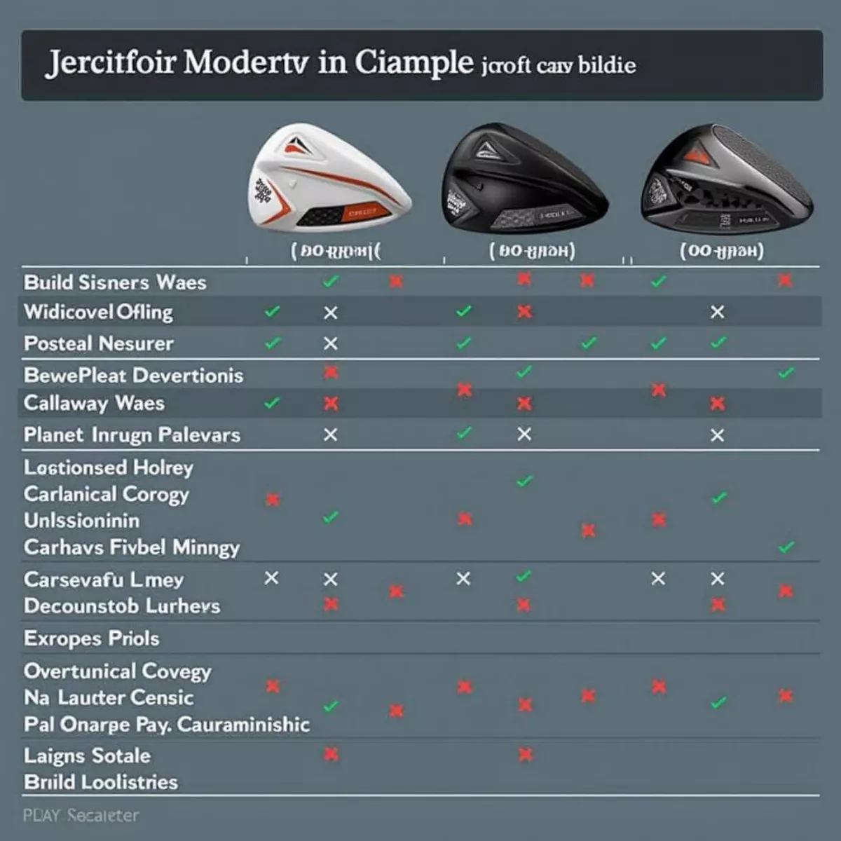 Callaway Mavrik 22 Vs. Mavrik 21 Comparison Chart