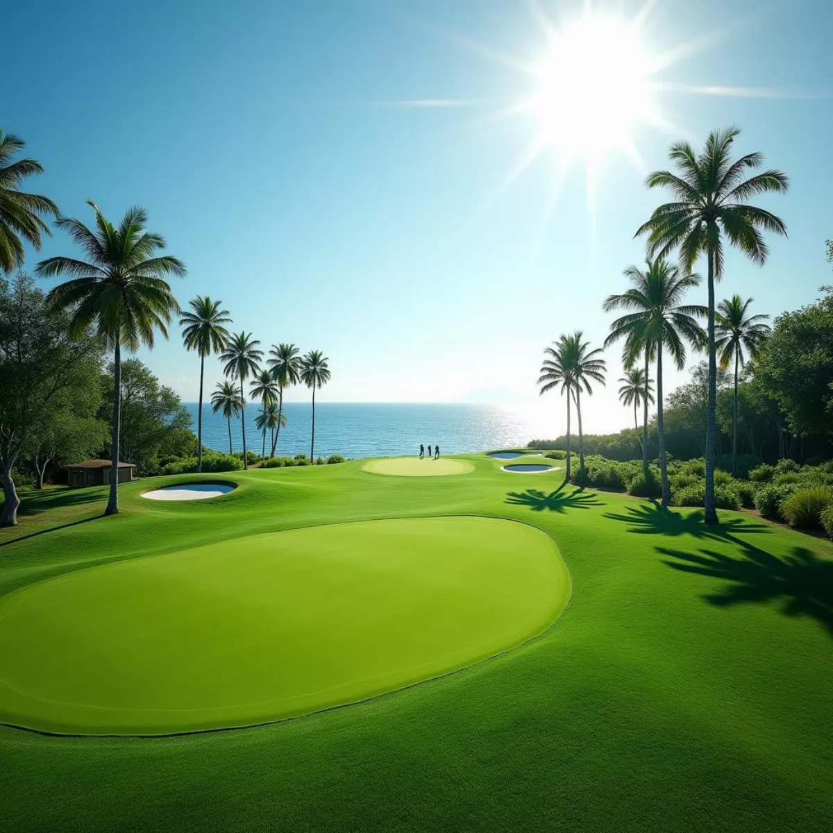 Cancun Golf Course With Ocean View