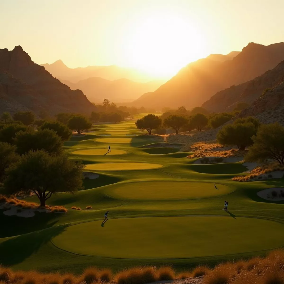 Canyon West Golf Course At Golden Hour