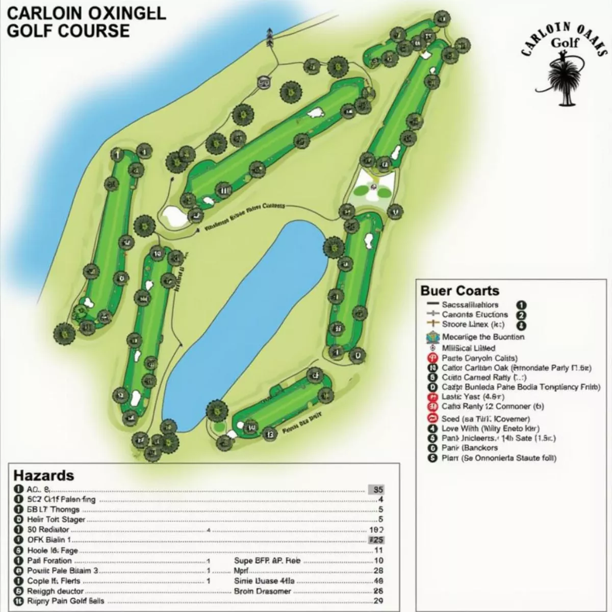 Carlton Oaks Golf Course scorecard