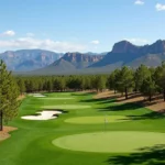 Chaparral Pines Golf Course with scenic mountain view