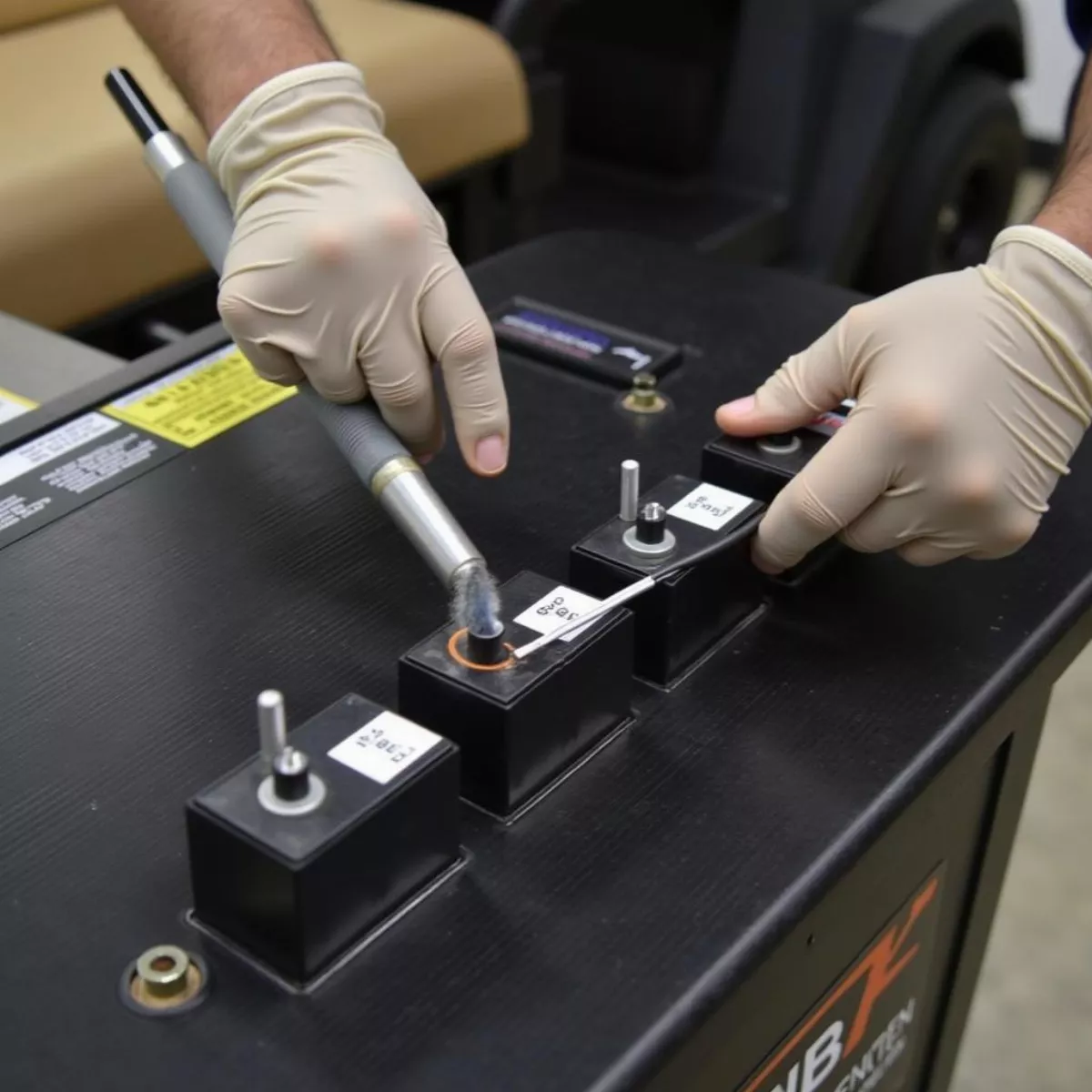 Cleaning Golf Cart Battery Terminals