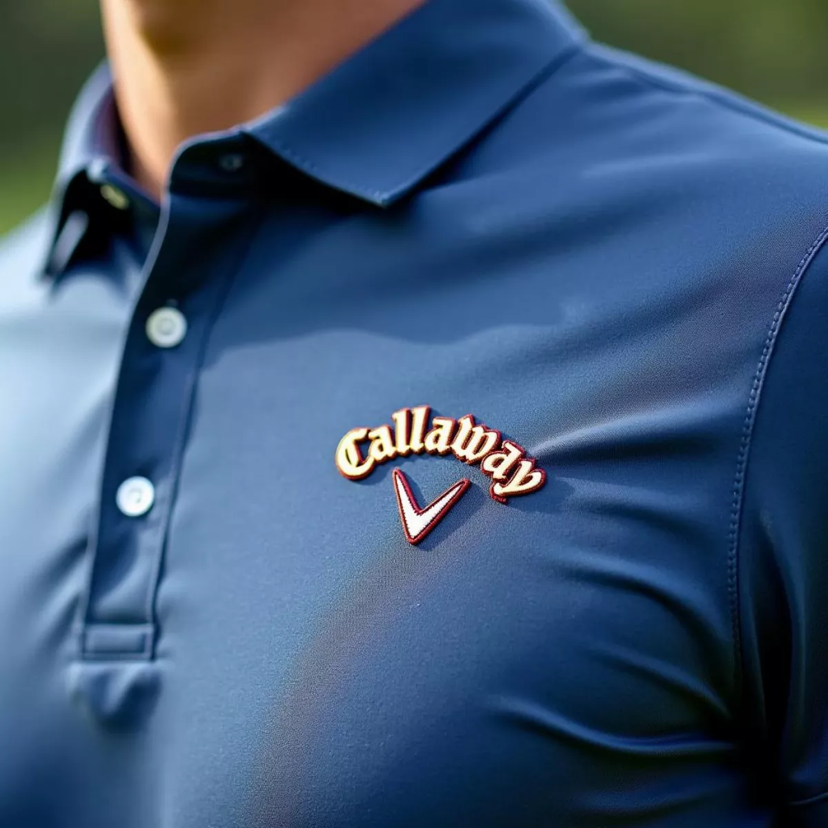 Detail Of Callaway Logo On Shirt