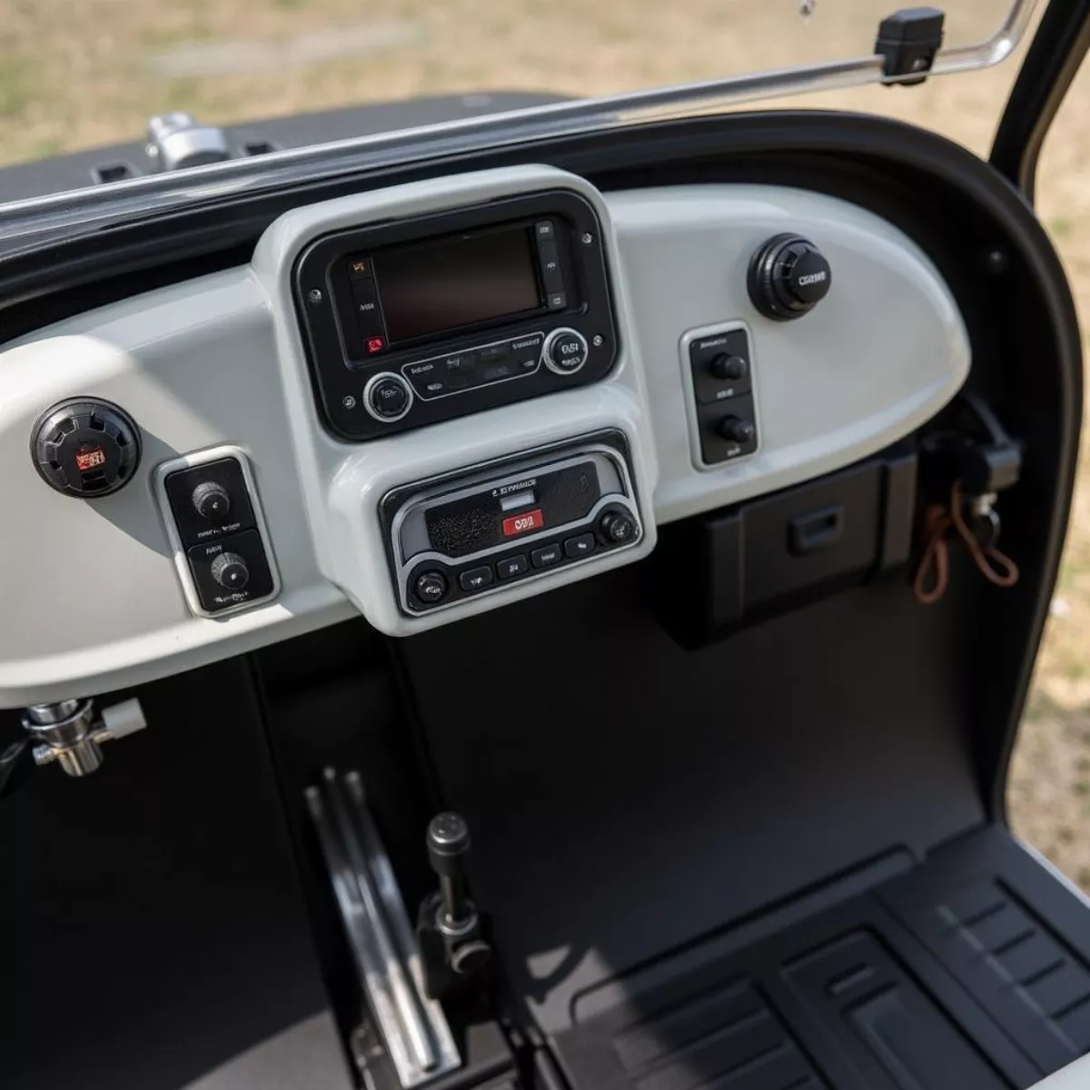 Close Up Of Ez Go Liberty Golf Cart Dashboard