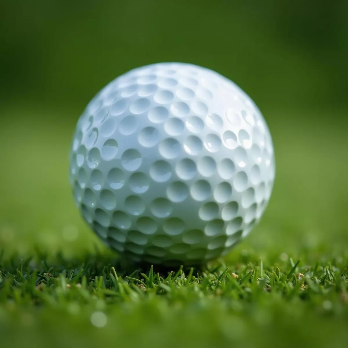 Close-Up Of Golf Ball On Green