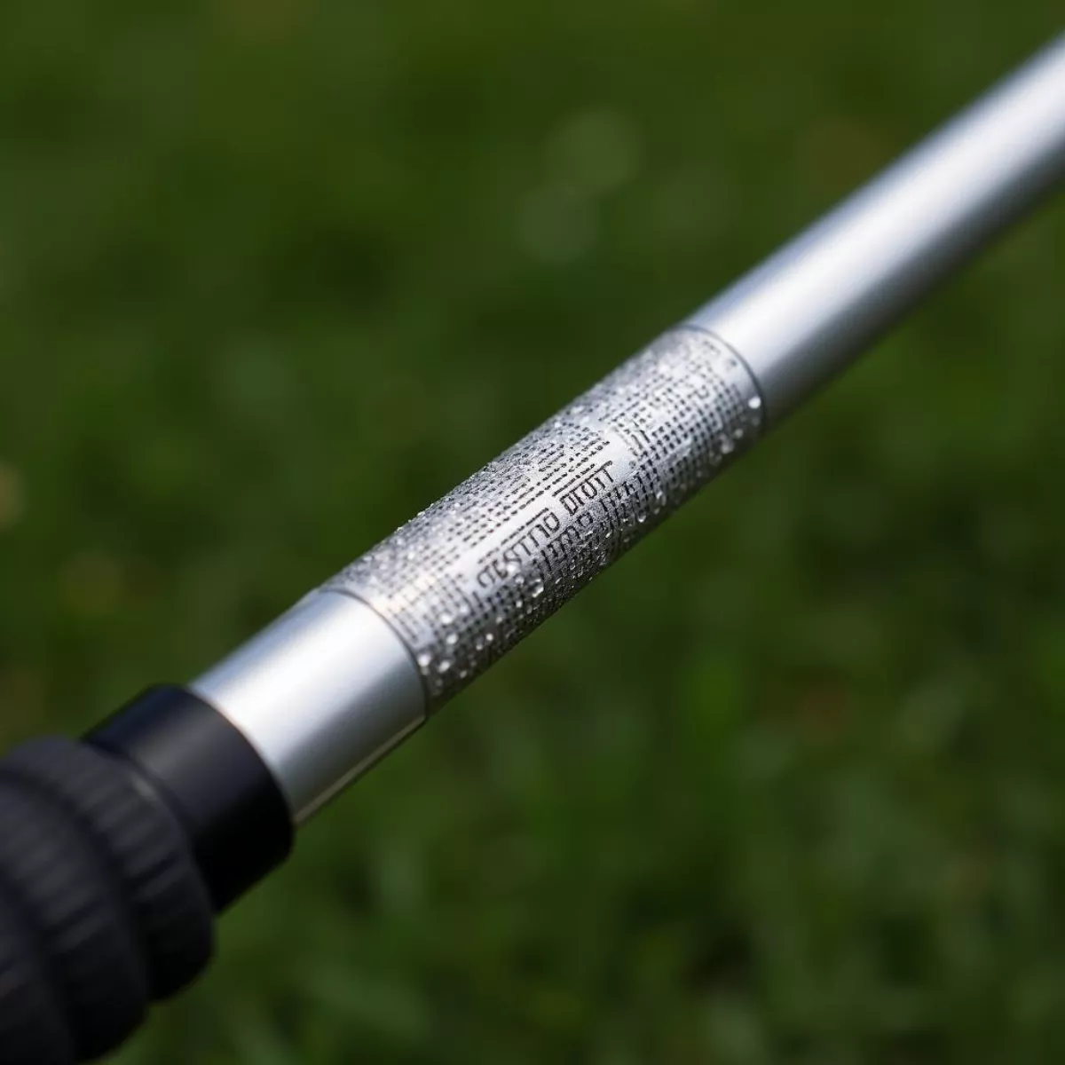 Close-Up View Of A Golf Iron With A Graphite Shaft