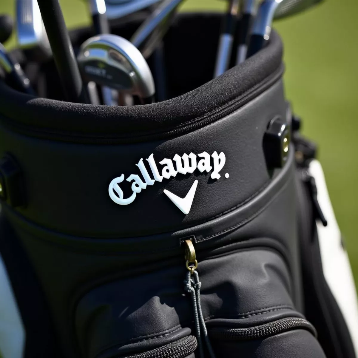 Close Up Of Jon Rahm'S Golf Bag