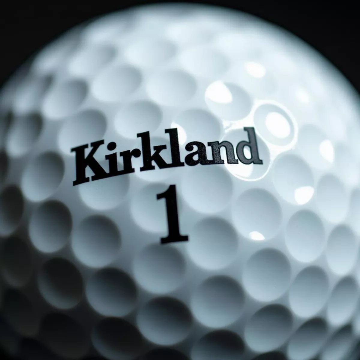 Close-Up Of Kirkland Golf Ball Texture