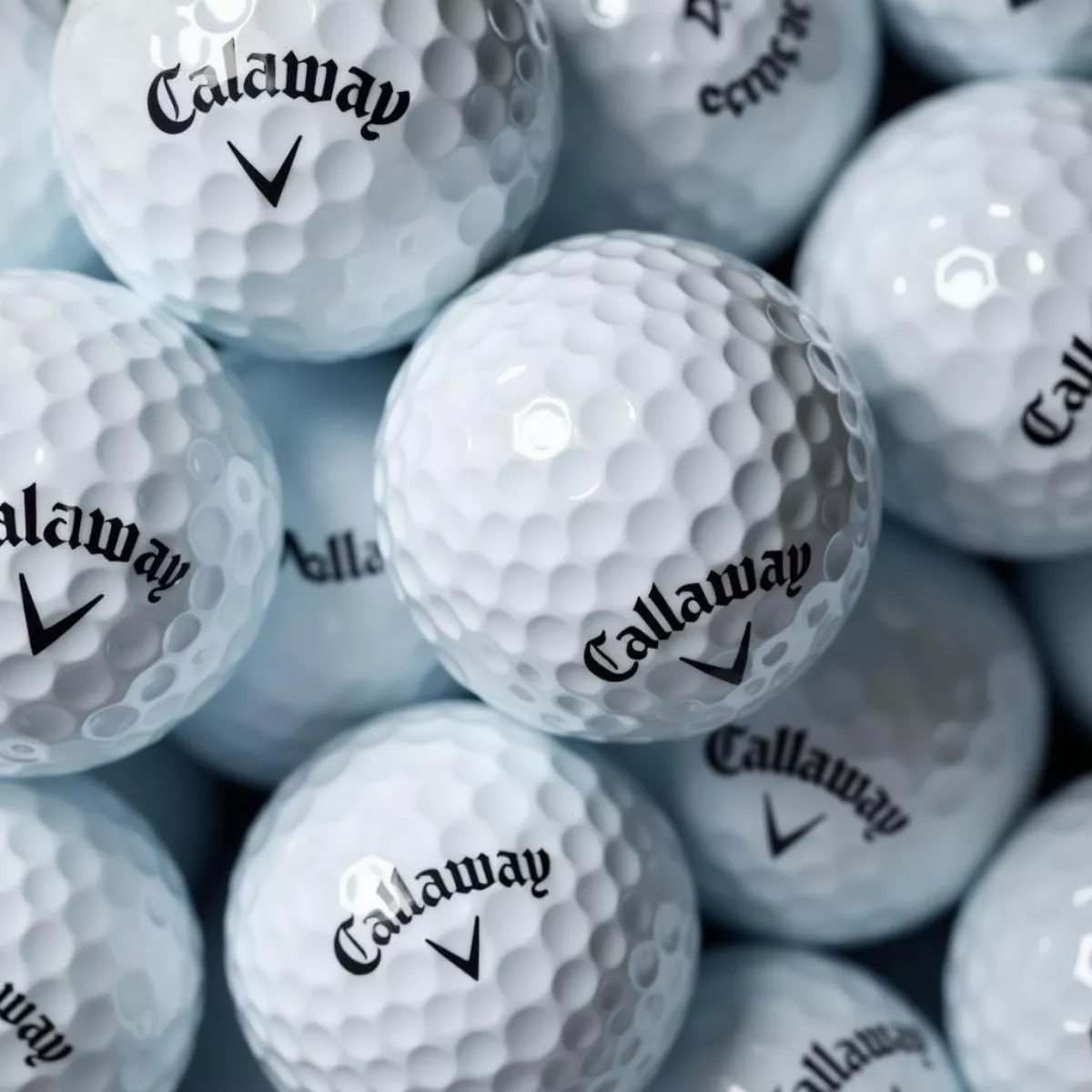 Close-Up Of Various Callaway Golf Balls