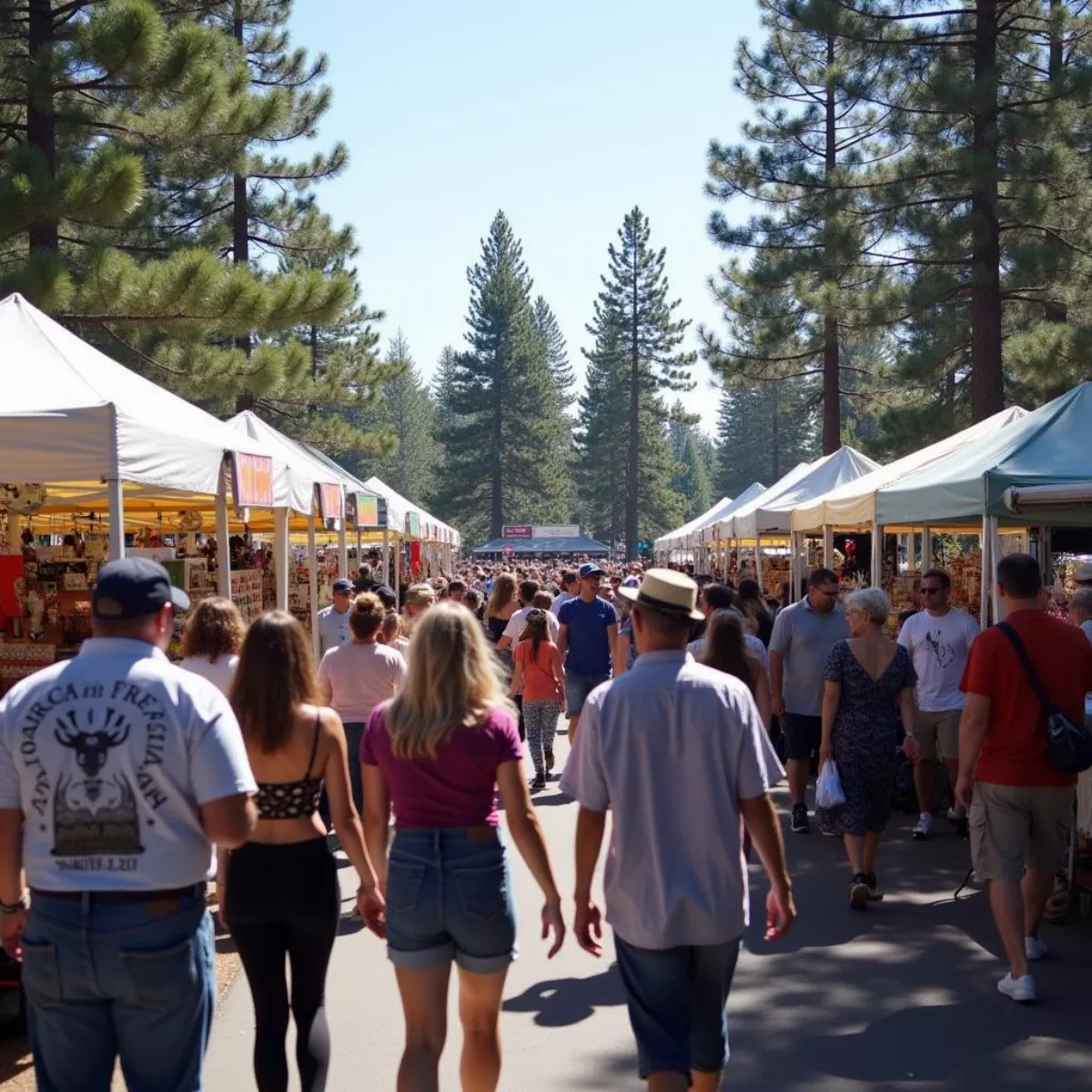  Lively Crowd Enjoying Coosa Pines Festival