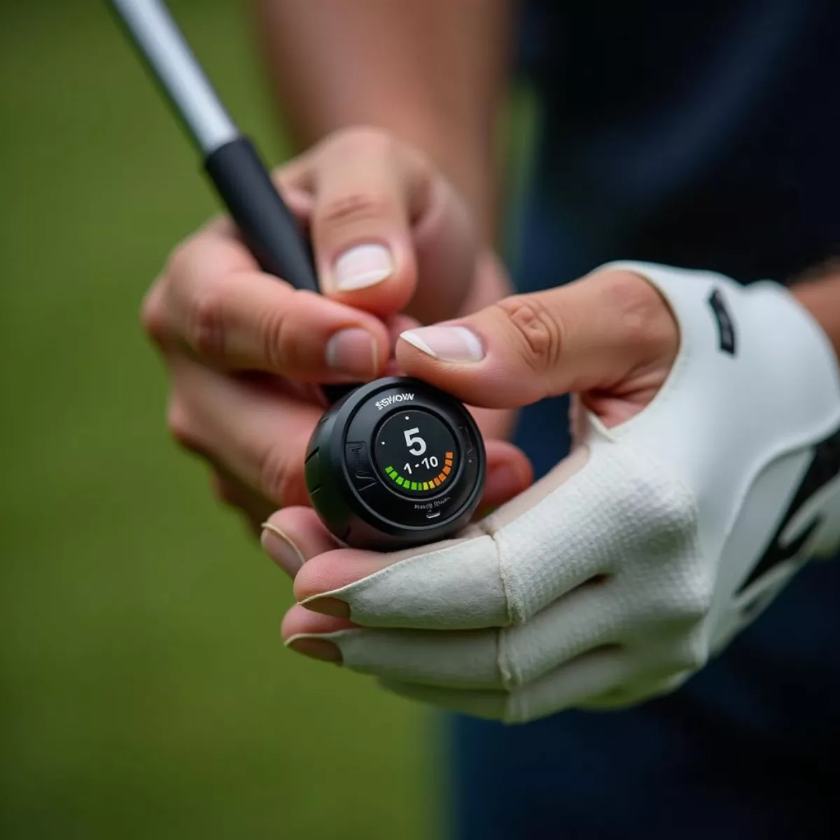 Golfer Demonstrating Proper Grip Pressure